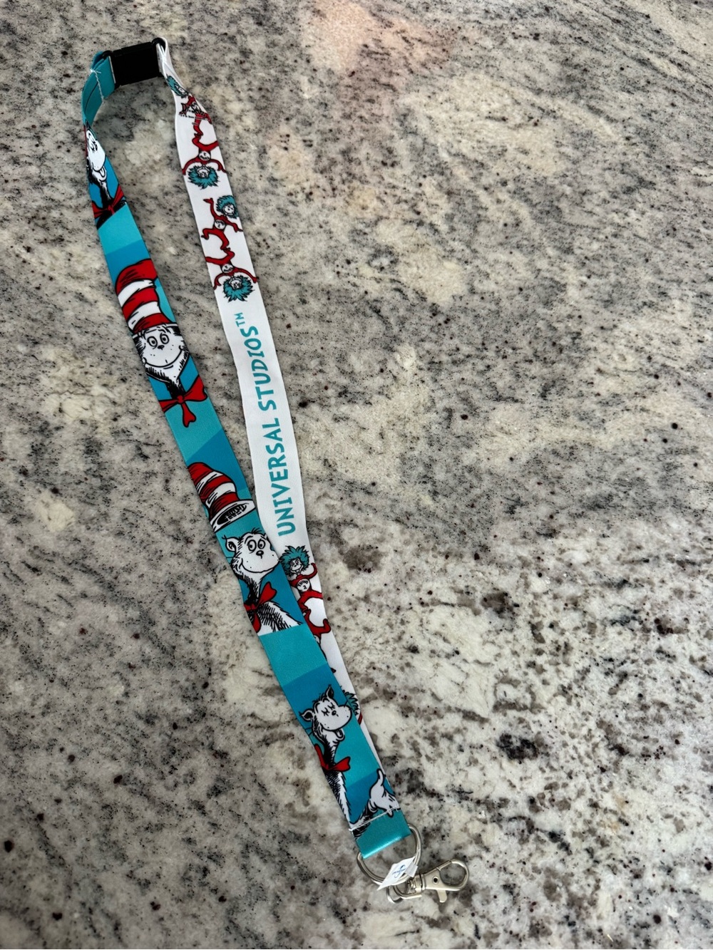Universal Studios Dr Seuss Thing 1 Thing 2 Cat in the Hat Lanyard